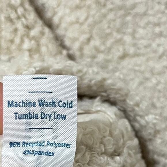 Marine Layer Women’s Quebec Sherpa Jacket Size L Antique White NEW - Picture 8 of 10